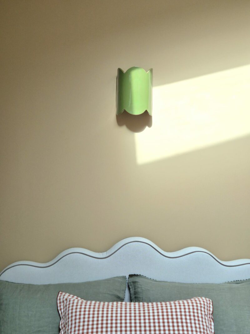 applique "la vague" vert olive