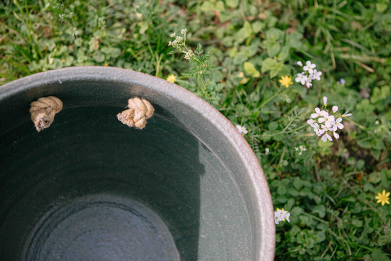 grand panier artisanal grès
