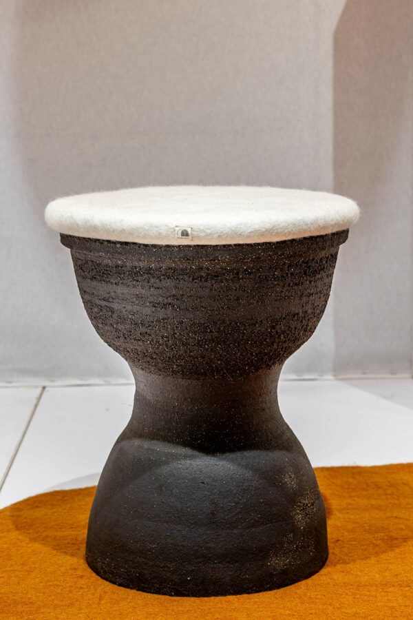 tabouret gres artisanal